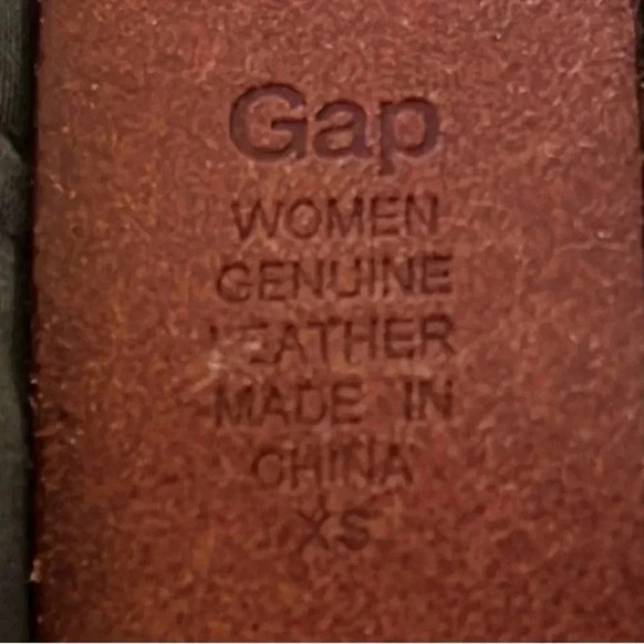 Gap Vintage Tobacco Brown British Distressed Leather
Belt with Brass Buckle XS - Picture 4 of 16